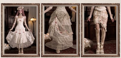 Cupid's Verse Victorian Lace Cape