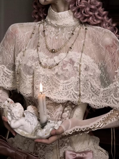 Cupid's Verse Victorian Lace Cape
