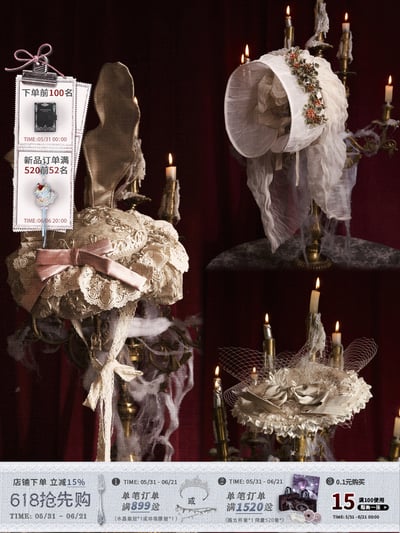 Cupid's Verse Rococo Bunny-Ear Bonnet