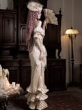 Cupid's Verse Satin Pleated Mermaid Skirt