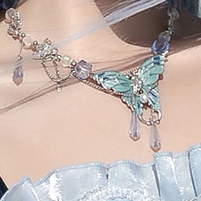 Azure Breath — Jellyfish Necklace