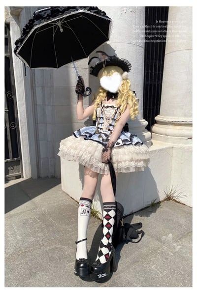 Bunny Magic Lolita Dress (Blue, Large Set)