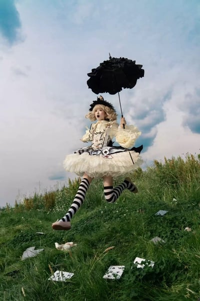 Bunny Magic Lolita Dress (Blue, Large Set)