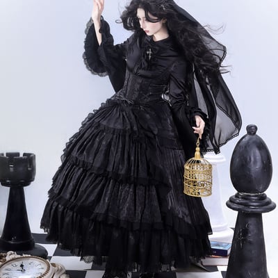 Gothic Full Set (JSK, Blouse and Veil)