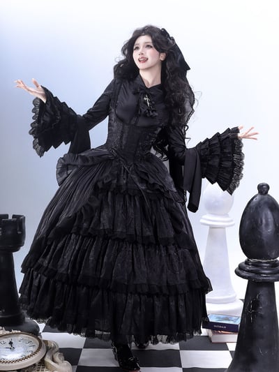 Gothic Full Set (JSK, Blouse and Veil)