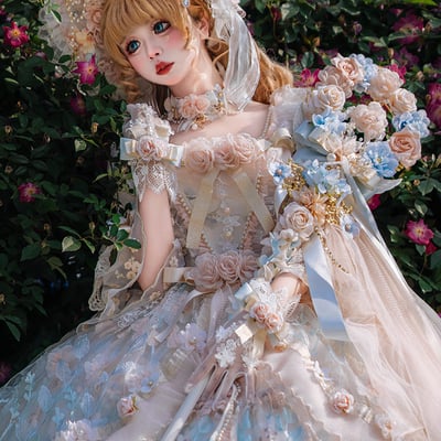 Rose Banquet Bridal Bonnet