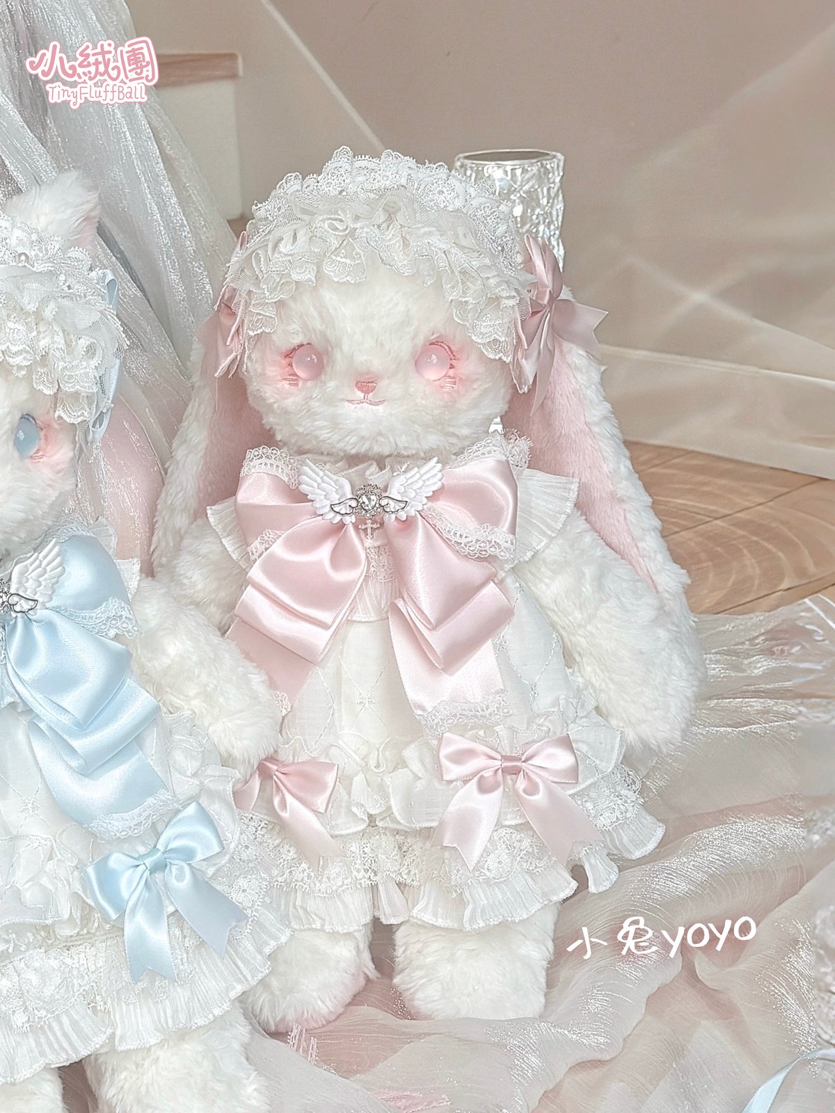 Fluffy Angel YoYo Bunny Plush Bag