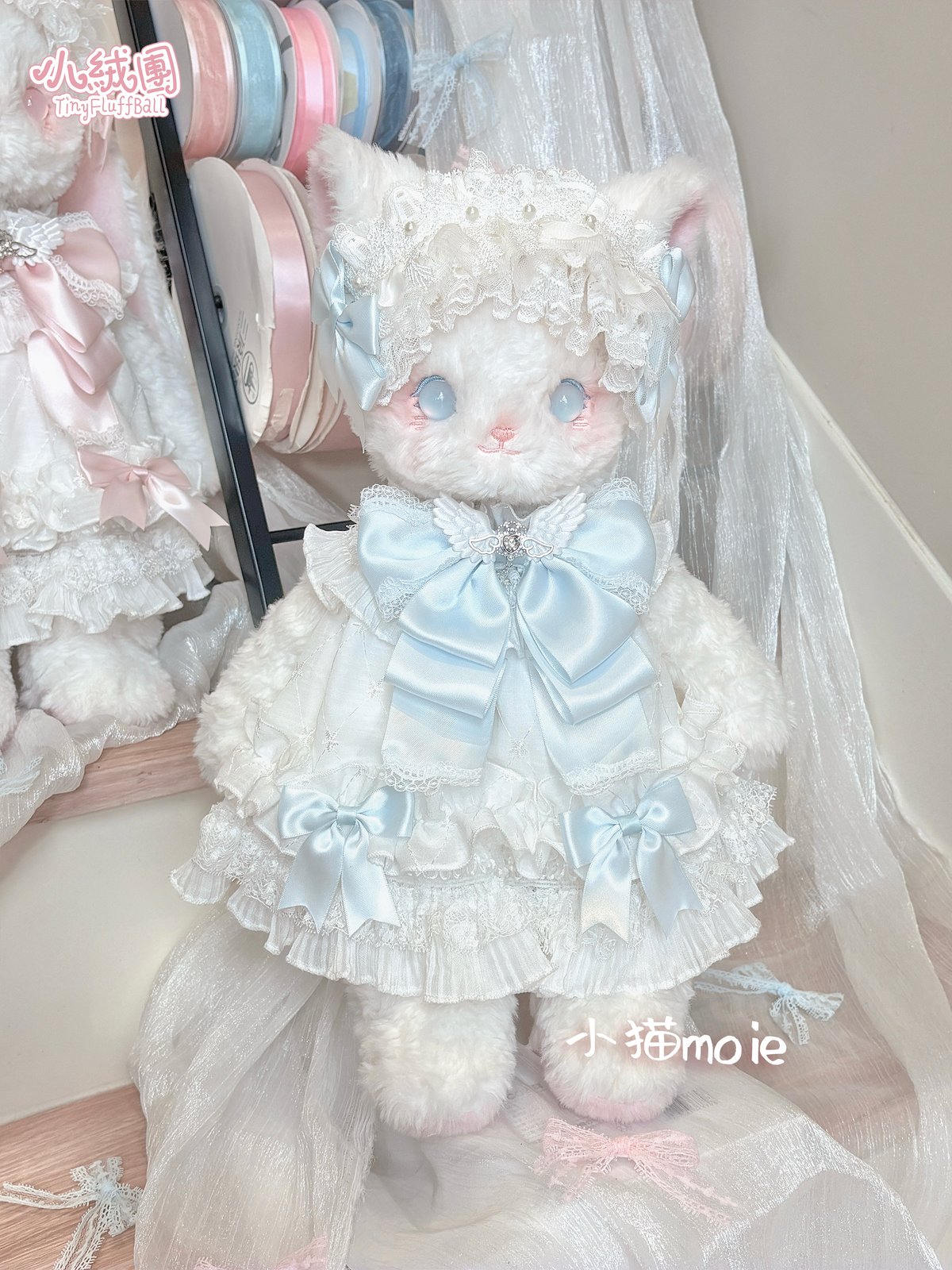 Fluffy Angel Moie Kitten Plush Bag